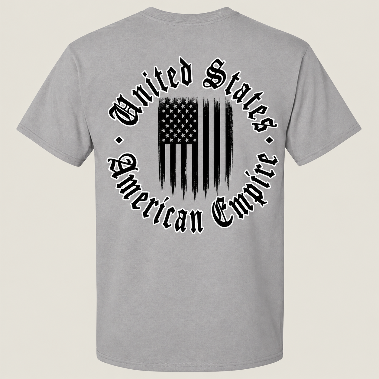 American Empire Co.™ United States Empire Flag Tee — Silver