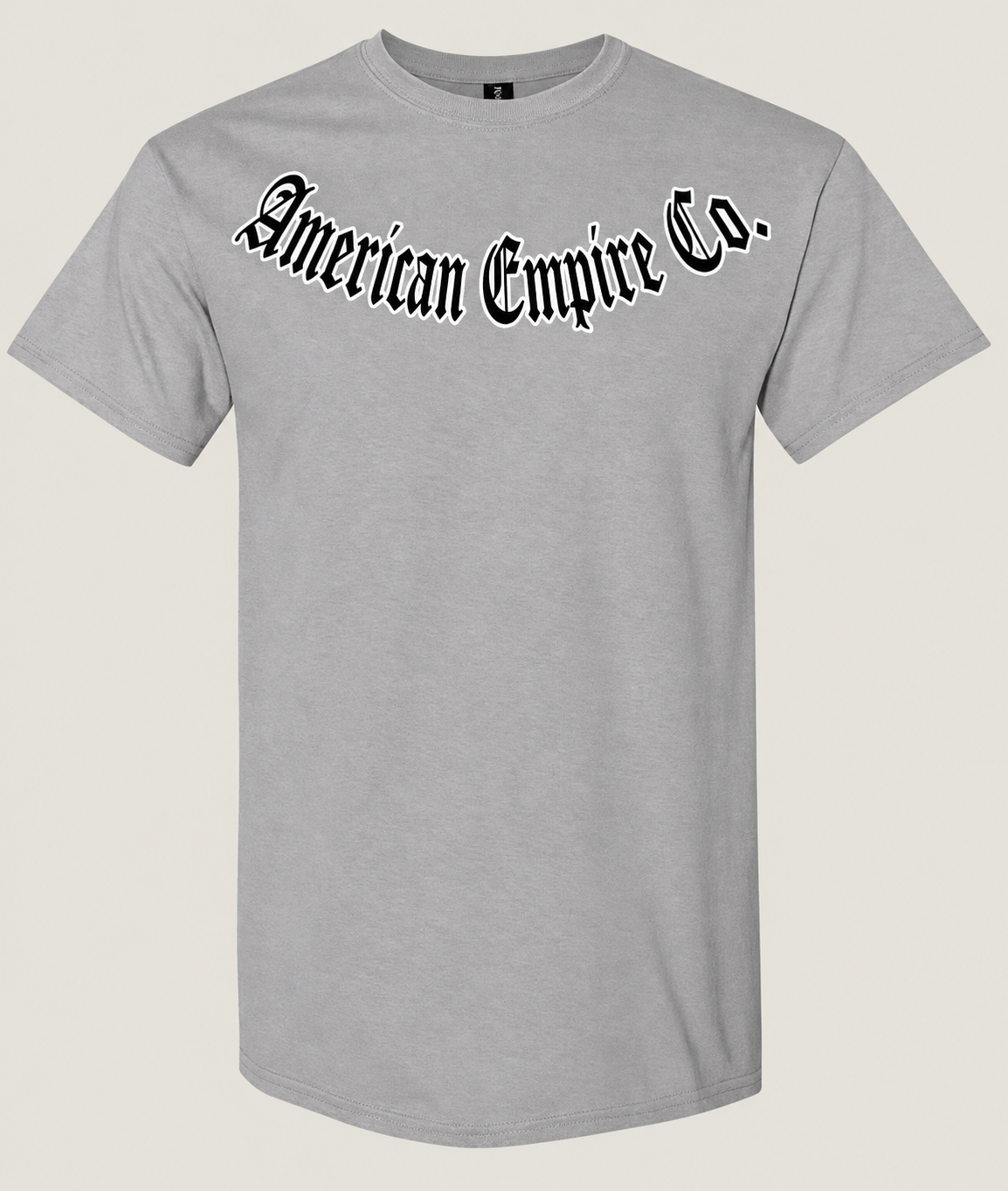 American Empire Co.™ Gothic Logo Premium Streetwear T-Shirt — Silver
