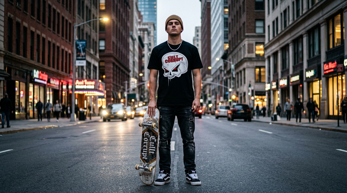 CULT CORRUPT™ Nightmare Skull Tee