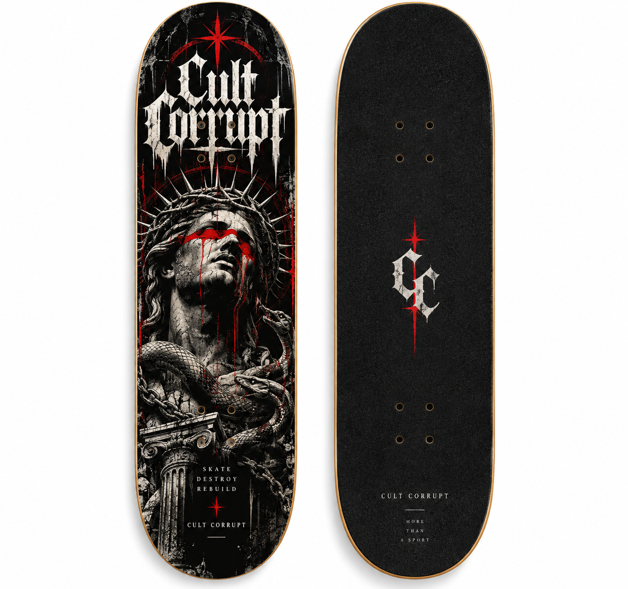 CULT CORRUPT™ Fallen Empire Skateboard Deck