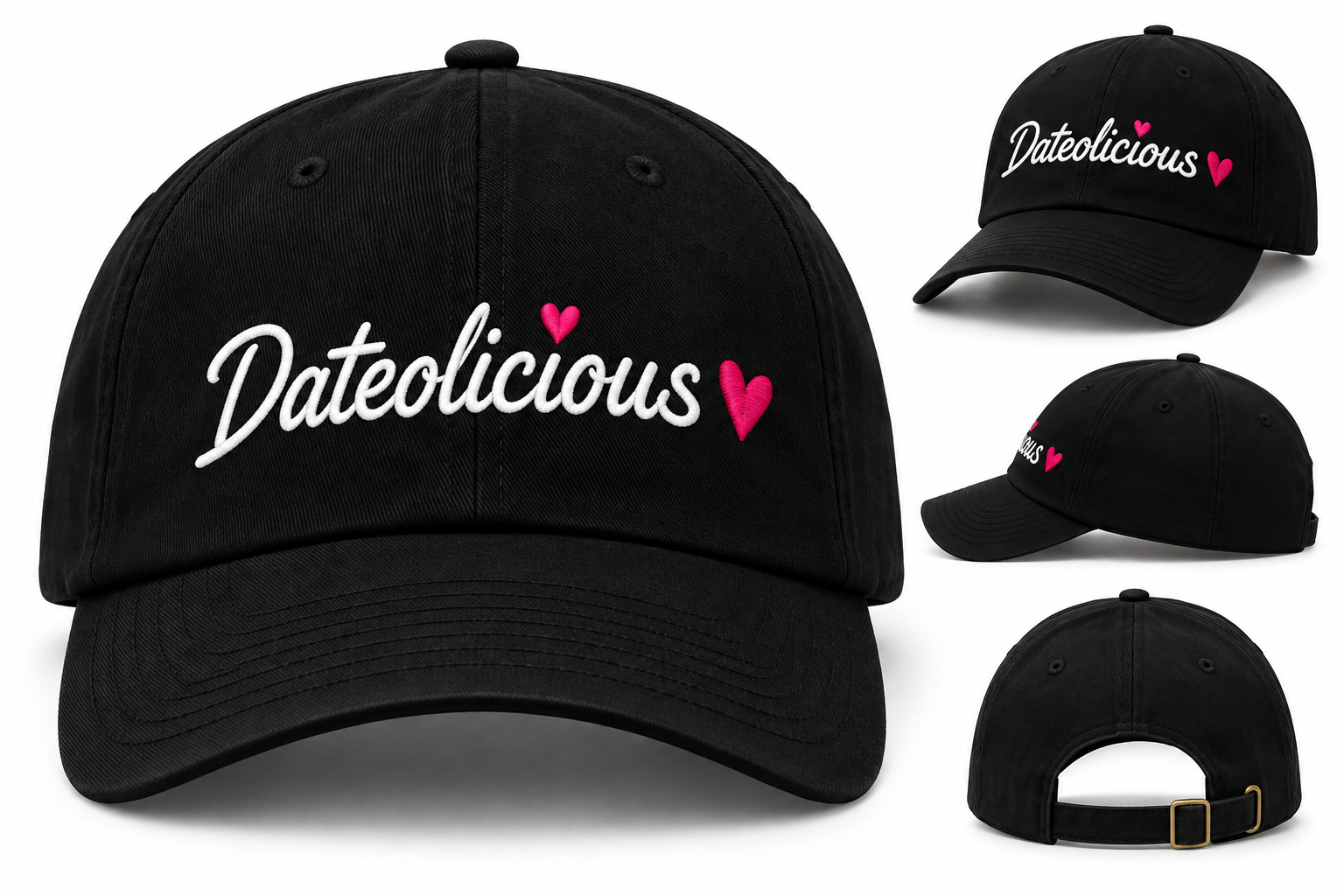 Dateolicious™ Signature Heart Embroidered Hat