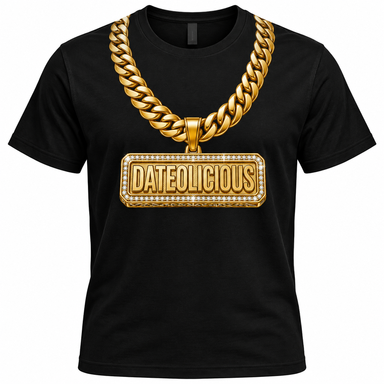 Dateolicious™ Gold Chain Statement Tee