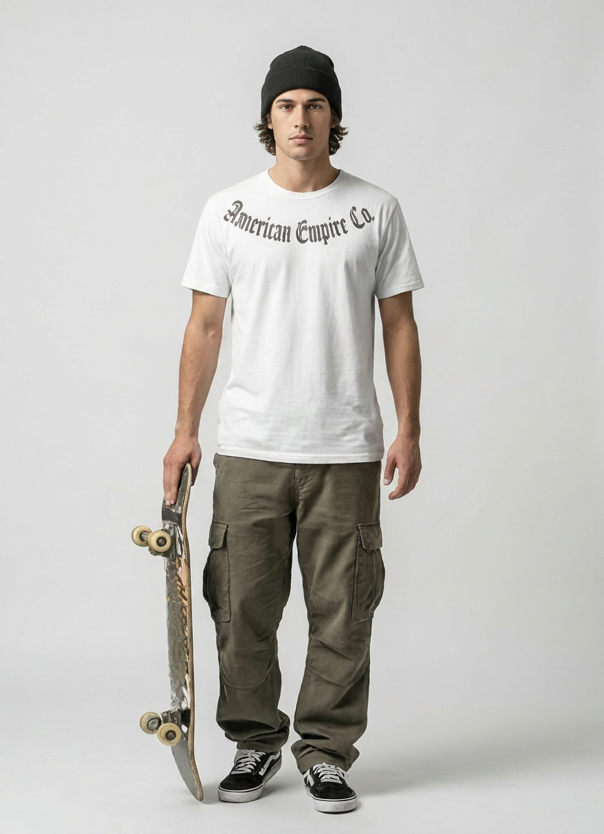 American Empire Co. - Gray Logo Tee