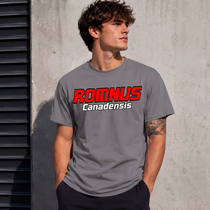 ROMNUS™ Canadensis Logo T-Shirt | Premium Gray Streetwear