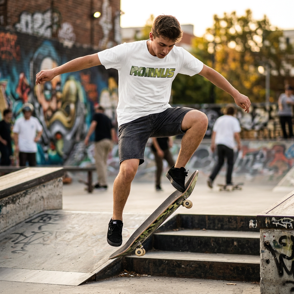 ROMNUS Camo Logo Tee
